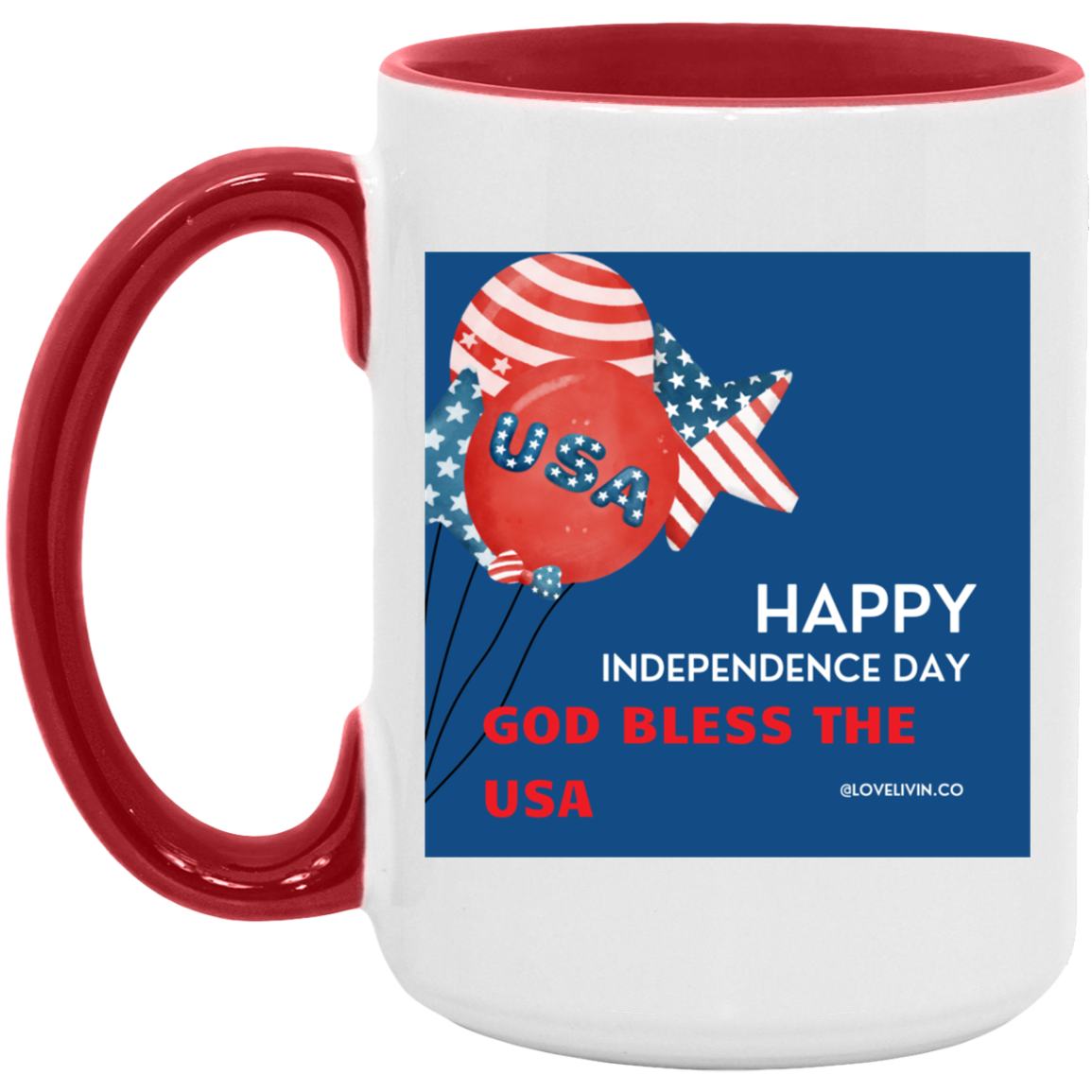 independence day GOD USA-15oz. Accent Mug