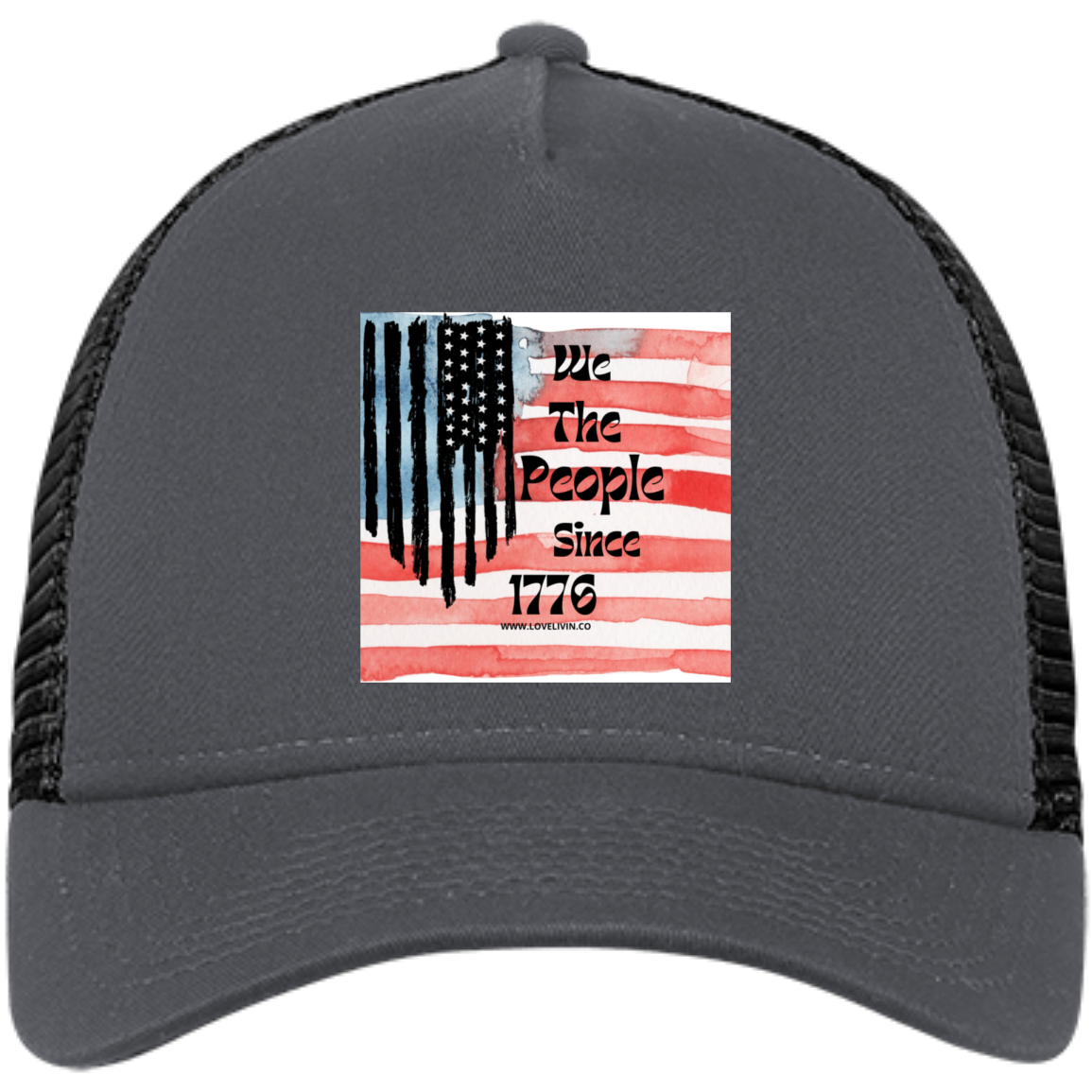 WE THE PEOPLE SINCE 1776-B Embroidered Snapback Trucker Cap