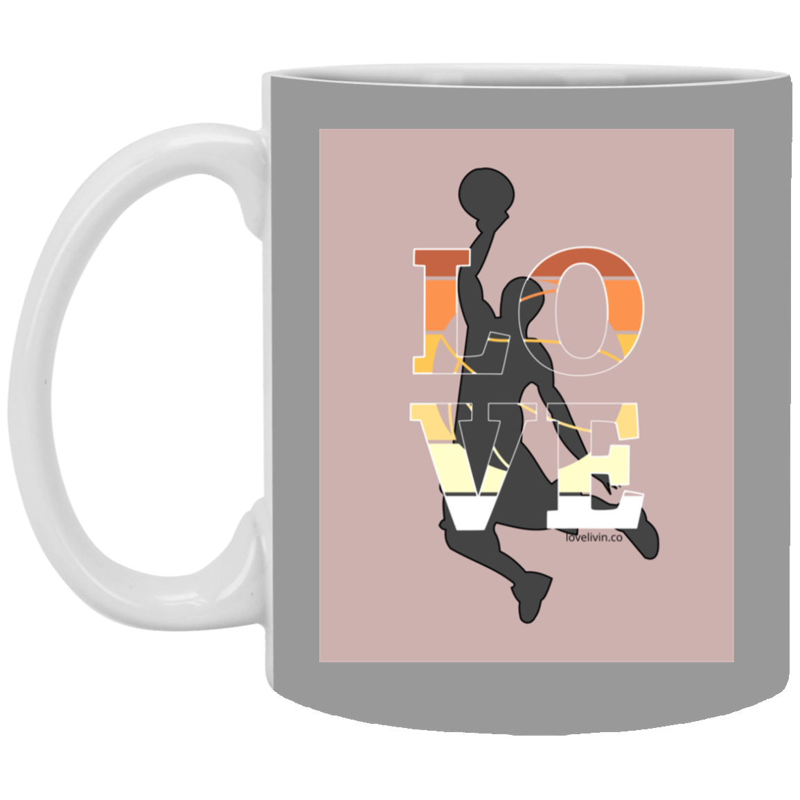 Basketball Lover-11 oz. White Mug