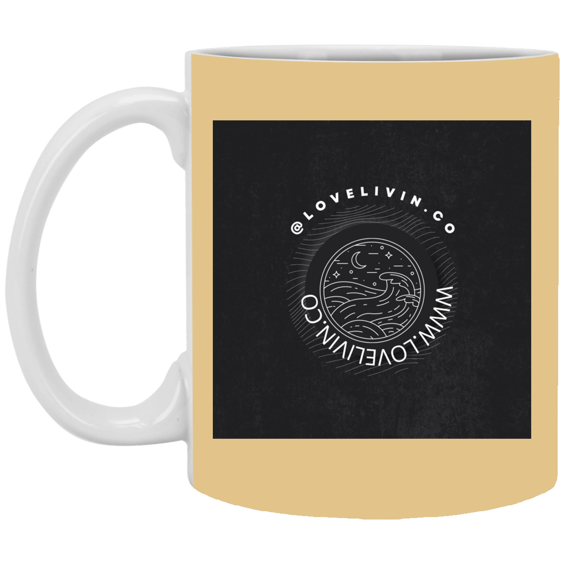 Independence day. LOVELIVIN- 11 oz. White Mug
