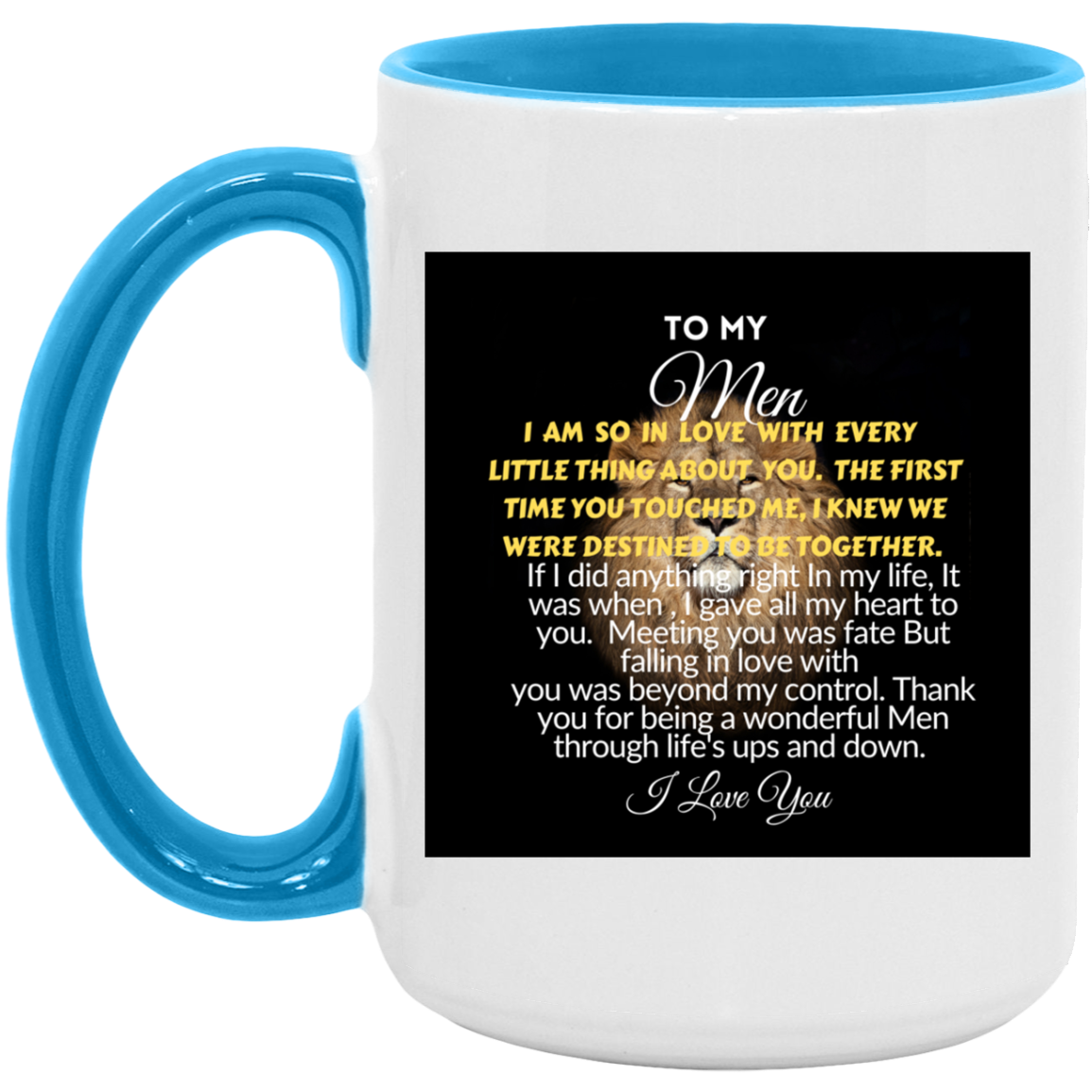 To My MEN-15oz. Accent Mug