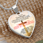 To My Granddaughter- Heart Pendant Necklace