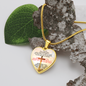 To My Granddaughter- Heart Pendant Necklace