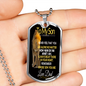 To My Son - Dog Tag
