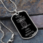To My SON-Military Dog Tag