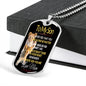 To My Son -M- Dog Tag