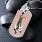 Love Basketball-Military Dog Tag