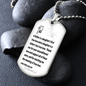 To My Dad - Love - Dog Tag