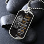 To My HUSBAND MILITARY DOG TAG