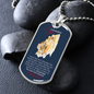 To My WONDERFUL SON-Military Dog Tag