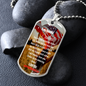 To My Beautiful Soulmate- Patriotic- Military Dog Tag