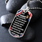 To My Husband - American Strips - Dog Tag