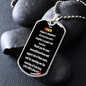 To My PAPA - Thanks - Dog Tag