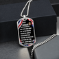 To My Husband - American Strips - Dog Tag