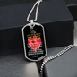 To My MEN- 2-Hearts-Military Dog Tag