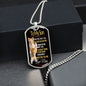 To My Son -M- Dog Tag