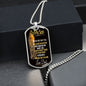 To My Son - Dog Tag