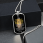 To My MEN- Lion- Military Dog Tag