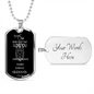 To My SON-Military Dog Tag