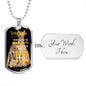 To My Daughter Dog Tag