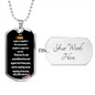 To My PAPA - Thanks - Dog Tag