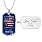 TO THE BRAVE AMERICA- GOODBUY-Dog Tag