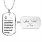 To My Dad - Love - Dog Tag