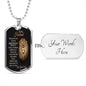 TO MY HUSBAND-Military Chain-DOG TAG