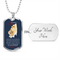 To My WONDERFUL SON-Military Dog Tag