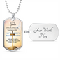 To My Grandson-Military Dog Tag
