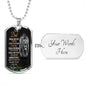 To My DAD - MILITARY DOG TAG