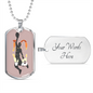 Love Basketball-Military Dog Tag