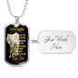 To My Daughter Dog Tag-D-W