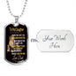 To My Daughter Dog Tag-D