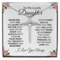 To My Lovely Daughter-Cross Necklace