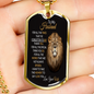 TO MY HUSBAND-Military Chain-DOG TAG