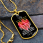 To My MEN- 2-Hearts-Military Dog Tag