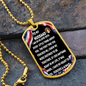 To My Husband - American Strips - Dog Tag