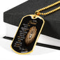 TO MY HUSBAND-Military Chain-DOG TAG