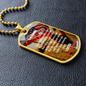 To My Beautiful Soulmate- Patriotic- Military Dog Tag