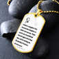 To My Dad - Love - Dog Tag