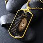 TO MY HUSBAND-Military Chain-DOG TAG
