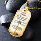 To My Grandson-Military Dog Tag