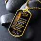 To My Son - Dog Tag