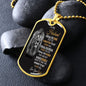 To My HUSBAND MILITARY DOG TAG