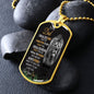 To My DAD - MILITARY DOG TAG