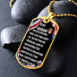 To My Husband - American Strips - Dog Tag