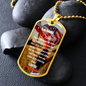 To My Beautiful Soulmate- Patriotic- Military Dog Tag