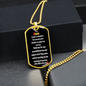 To My PAPA - Thanks - Dog Tag