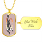 Love Basketball-Military Dog Tag